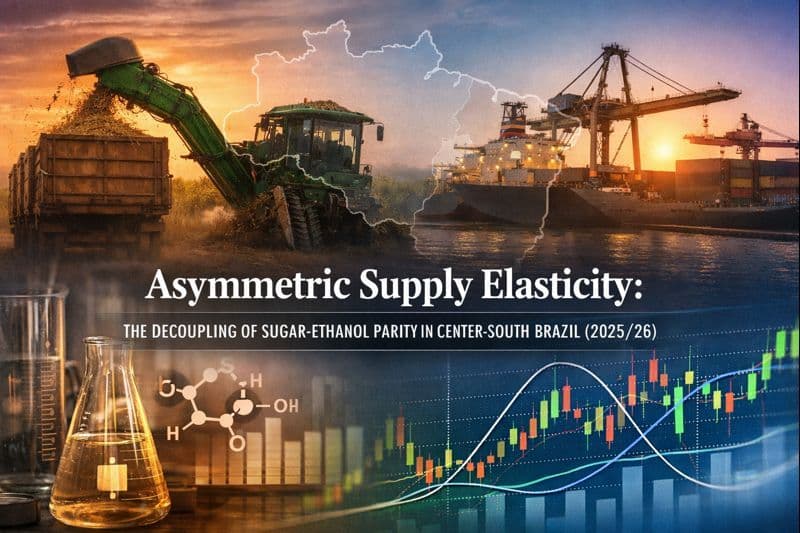Asymmetric Supply Elasticity: The Decoupling of Sugar-Ethanol Parity in Center-South Brazil (2025/26)
